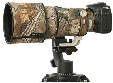 ROLANPRO Copriobiettivo mimetico per Canon EF 200 mm F/2 L è USM Rain Coat Lens Protection Case #3 Jungle Camo impermeabile