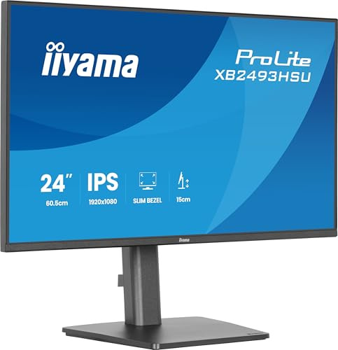 iiyama XB2493HSU-B1 24 inch IPS LCD, 4-side slim bezel, 1920x1080, 120Hz, 4ms GtG (1ms MPRT), HDMI/DP/USB, Adaptive Sync, HAS