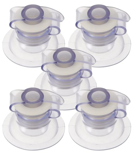 CALLARON 5pcs Pvc Replacement Air Valves for Inflatable Mattress and Camping Air Beds for Water Bags Plastic Valve Covers Compatible with Outdoor Inflatable Rafts