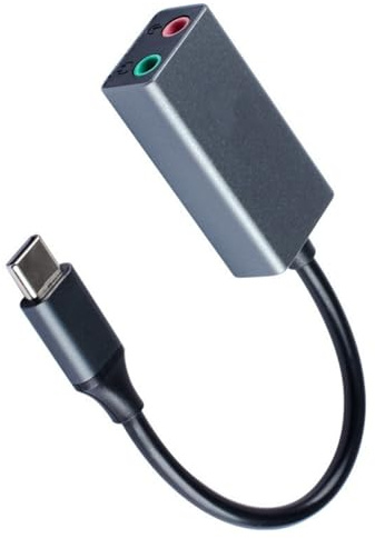 Obotsnoi Carte son USB avec port casque 3,5 mm, adaptateur USB stéréo externe pour PC, ordinateur portable, ordinateur de bureau