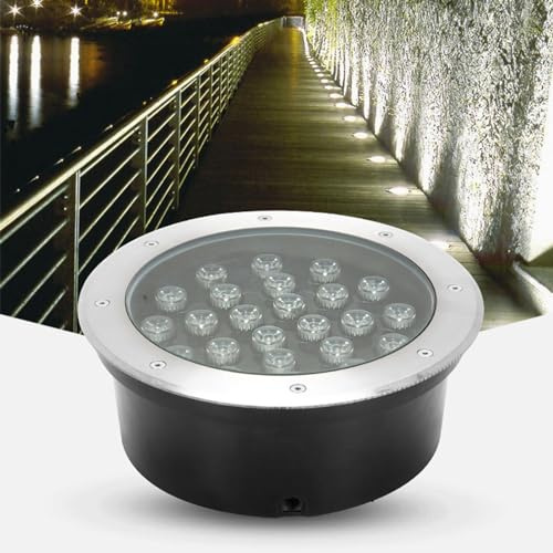 Vattentäta LED underjordiska lampor för trädgård och gård 12 W infälld begravd landskap belysning riveway och däcksteg lampor grön och röd 36 W väljer