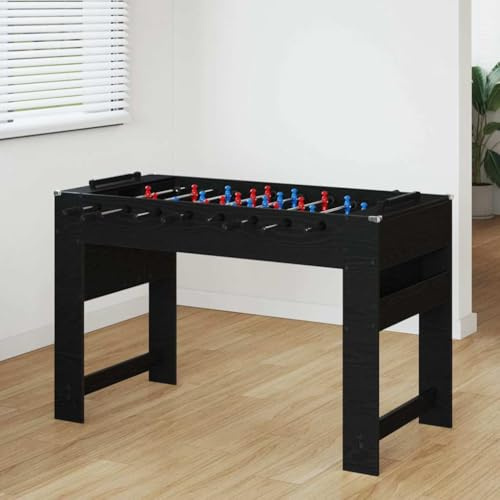 Runheo Bordsfotbollsbord, vitt av trämaterial x 60,5 x med lekstänger, figurer och räkneverk för fritid, familj, kontor och barnrum leknöje