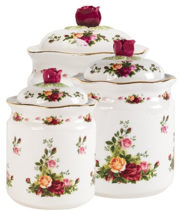 Royal Albert 28839007 Old Country Roses Canisters, Set of 3