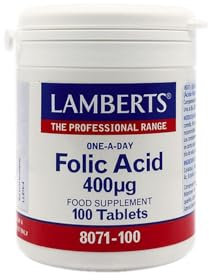 Lamberts Acido Folico 400ug - 100 Tabletas