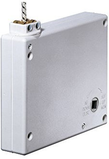 jarolift Mini Getriebe Kurbelwickler für Schnur, weiss/inkl. 5m Schnur (203603)