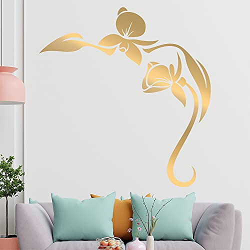 Orchidée Sticker mural en 6 tailles - Décoration murale - Pour cuisine, salon, chambre à coucher, salle de bain