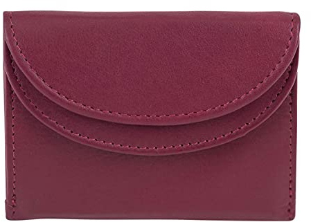 LEAS Minibörse RFID-Schutz in Echt-Leder, Cherry Mini-Edition