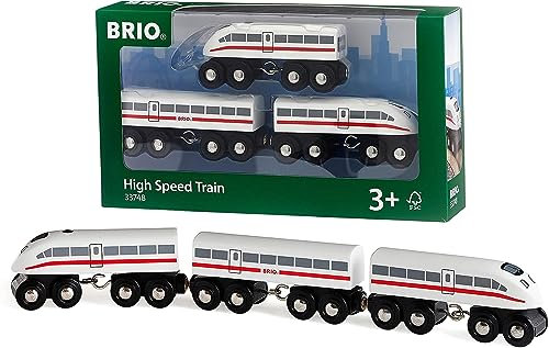 BRIO 33748 Schnellzug mit Sound, Holz, 3teilig