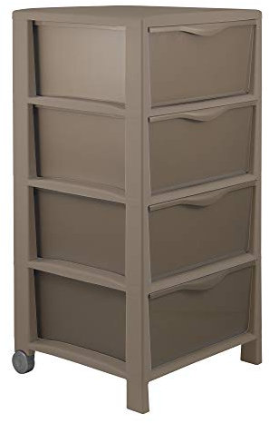 Belli e FORTI Cassettiera, Polipropilene, Moka, Grande