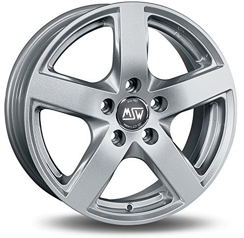 MSW 55 Full Silver 7.5x17 ET60 5x112 Llantas de aleación