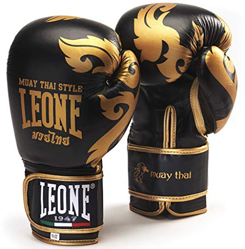 LEONE 1947 Gants de boxe Muay Thai, noirs/12 oz - GN031