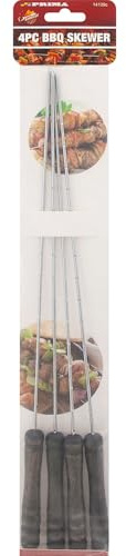 8PC BBQ Skewer Wooden Handle Barbecue Kebab Sticks Food Grill Cooking Tandoori