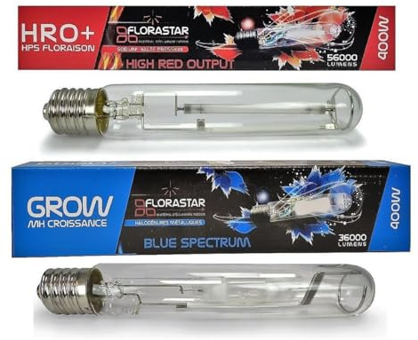Set Leuchtmittel 400 W MH + HPS Florastar