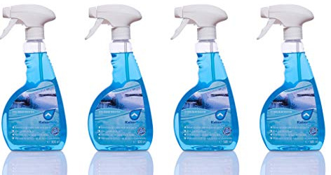 KaiserRein Scheibenentfroster 4 x 0,5L Scheibenenteiser Spray Verkratzen der Scheiben verhindert und damit die Verkehrssicherheit durch blendfreies Fahren deutlich erhöht