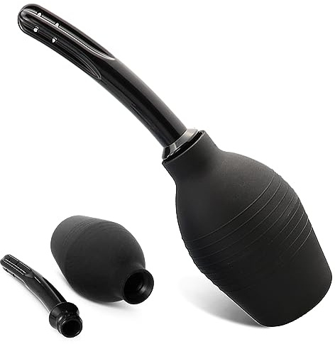 Enema Bulb Kit Anal Douche for Men Women Enema Kit for Colon Cleansing Made of Comfortable Silicone