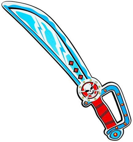 W WIDMANN MILANO Party Fashion - Epée en mousse souple, pour enfants, épée de jeu, arme, soldat, fête à thème, carnaval