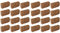 Novatool Lot de 24 terreaux de coco pour plantes d'intérieur | 120 litres | 650 g 20 x 5,5 x 10 cm | fibres de coco | Substrat de coco grossier | Terreau de culture humus Terreau de fleurs bio Terre