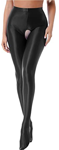 iEFiEL Topmodisch Damen glänzende Strumpfhose Blickdichte Silk Strumpfhosen Tanzstrumpfhose 70den Strümpfe Frauen Shaping Socken Öl Socken Shiny gr. M-XL