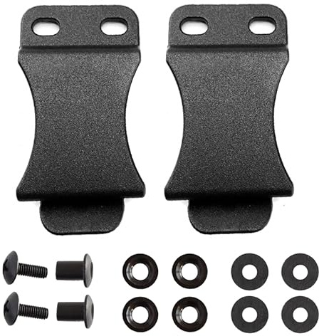 HemeraPhit 2er-Pack Gürtelclip-Outdoor-Schlaufen mit Befestigungsmaterial für Holster, Magazintaschen, Scheidenwerkzeuge
