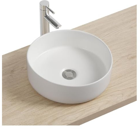 MOB-IN Diego Aufsatzwaschtisch, rund, Keramik, 37 cm