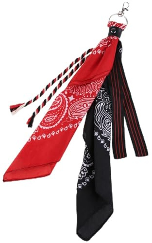 Kobeleen Bandana Foulard Portefeuille Chaîne Ruban Biker Foulard Jean Pantalon Porte-clés