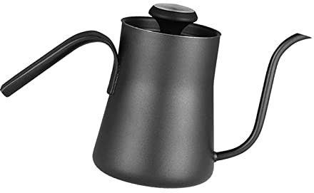400 ml Edelstahl-Kaffeetropfkessel mit Thermometer, Schwanenhals, zum Übergießen von Kaffee, Teekanne, Anti-Kaffeekannen