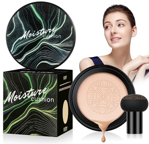 Cushion Fondotinta CC Crema con Fungo Testa D'aria Coprente Imperfezioni, Fondotinta Lunga Durata Idratante, Correttore Naturale Tono Uniforme Della Pelle(Naturale#scatola verde)