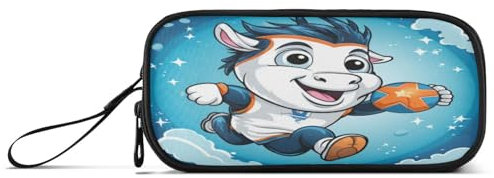 Süßes Cartoon-Einhorn Federmäppchen Federtaschen Mäppchen Schlamperbox Tasche für Jungen Mädchen Schüler