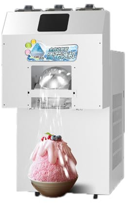 Macchina Per Il Ghiaccio Commerciale Con Fiocchi Di Neve, Macchina Per Frullati Automatica In Acciaio Inossidabile Da 1300 W Con 3 Secchi, Tritaghiaccio Touch Screen Intelligente Da 240 Kg/24 Ore