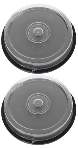 Luxshiny 2stücke Cd Dvd Aufbewahrungsbox Transportable Cd-halterung Für Discs Stabiler Kunststoff Für Zuhause Oder Unterwegs Platzsparend Und Praktisch