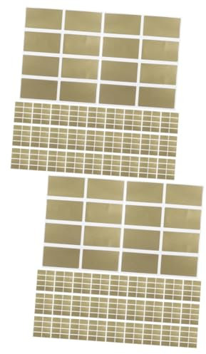 SHOWERORO 200 Stk Rubbelkarten-aufkleber Aufkleber Abkratzen Geschenkkarten Freirubbeln Etiketten Abkratzen Spiel-rubbelaufkleber Rubbellose-karten Rubbellos-karte Golden Papier
