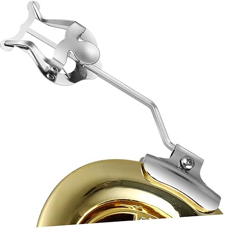 Generisch Blech Trompeten-dämpfer-clip Musik Leier Musikclip Für Holzblasinstrumente Marschmusik Glocke Trompeten-notenhalter Klemmhalter Für Posaunenmusik Ring Alt-saxophon Tenor Silver