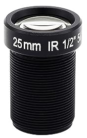 Objetivo del Microscopio, Lente CCTV de 5 megapíxeles, Montaje M12 de 25mm, Vista de Larga Distancia de 1/2 Pulgada for cámaras de Seguridad IP de cámara 1080P/4MP/5MP