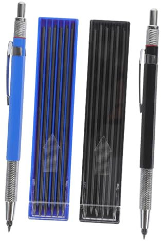 TEHAUX 1satz Automatisches Bleistift Ergonomischem Design Druckbleistifte Für Schüler Inklusive Blaue Und Schwarze Minen Zum Schreiben Und Zeichnen