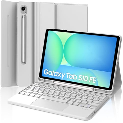 Teclado con Trackpad para Samsung Tab S10 FE 10.9 2025/S9 FE 10.9 2023