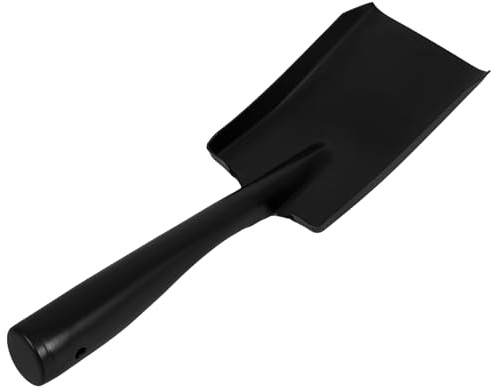 SHINEOFI Pelle à Cendres en Acier Manganèse Compacte pour Jardinage et Cheminée Petite Pelle Multifonction Légère Outil Manuel Solide pour Entretien Extérieur et Activités de Plage