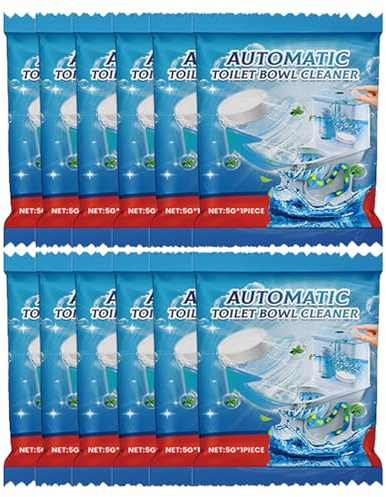 Pastillas de Limpieza de WC,Limpiador Efervescente Multifuncional,Tabletas de Limpieza de Inodoro,Altamente Eficaz,Ambientador para Inodoro 5g*20pc