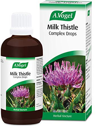 A.Vogel Milk Thistle Complex Drops 100 ml | Liquid Herbal Supplement with Milk Thistle + Artichoke, Dandelion, Peppermint & Boldo | Convenient Dropper for Daily Use