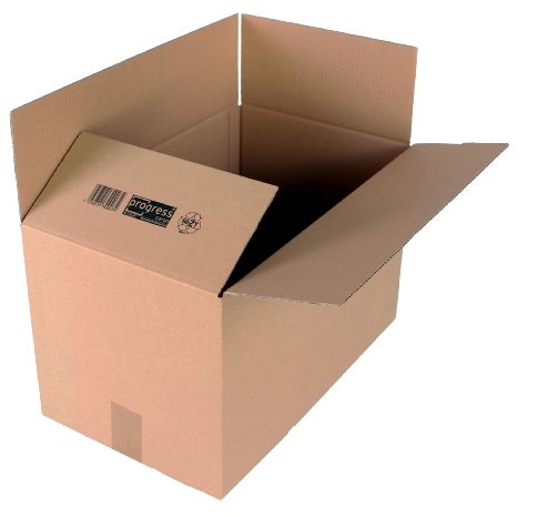 progressCARGO - PC K20.07 - Caja de embalaje (cartón ondulado, 2 ondulaciones, 500 x 300 x 300 mm, 10 unidades), color marrón