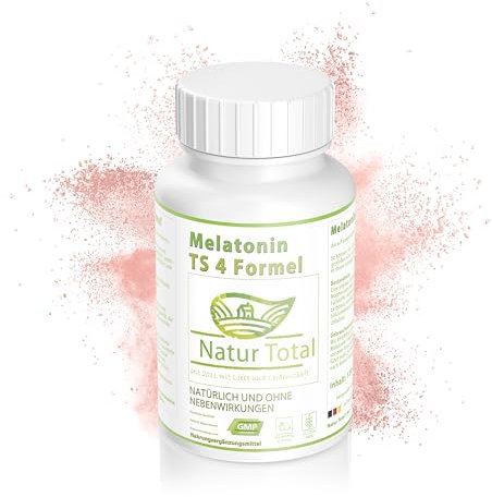 Natur Total 120 Melatonin TS 4 Formel Einschlafhilfe mit schneller Freisetzung für erholsame Nächte