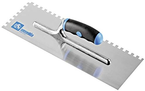 Ausonia - Frattazzo per colla 36x12 manico bimateriale Dente 10x10