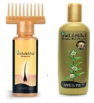 INDULEKHA Bringha Haaröl, 100 ml, und Shampoo, 200 ml
