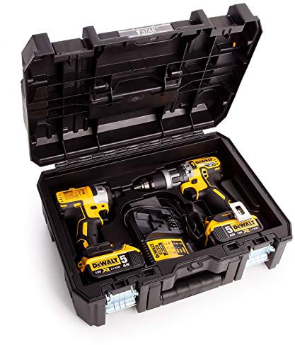 Dewalt DWST1-70703 TStak II Power Tool Storage Box T-STAK + Drill + Impact Inlay