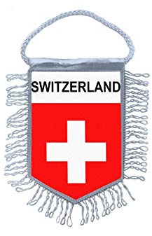 Akachafactory Wimpel mini Flagge Fahne flaggen miniflagge Schweiz swizz