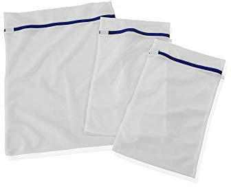 Leifheit - Juego de 3 Redes de lavandería, Bolsas de lavandería en Dos tamaños para Ropa de hasta 2 kg