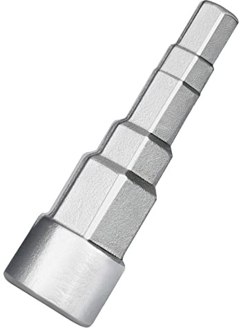 oumuik Universalschlüssel für Ventilnippel,Stufenschlüssel Sanitär mit Innenvierkant Stufen Schlüssel mit den 5 Stufen 3/8, 1/2, 3/4, 1-1/4 Zoll für Sanitär & Heizkörper