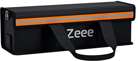 Zeee Lipo Safe Fireproof Charging Bag - Explosionproof Battery Storage for Ebike - Large Capacity (19.3 * 5.9 * 5.9in)