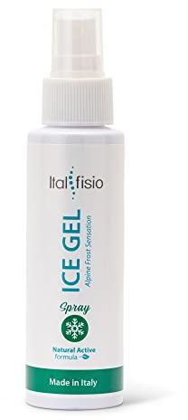 ICE GEL -SPRAY- Eisgel mit Menthol, Beruhigendes Kühlgel für Beine - Kühlsalbe bei Muskelschmerzen, Gelenkschmerzen & Verstauchungen - Kühlgel für Füße, Drainage & Anti-Cellulite Cooling Gel 100 ml
