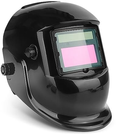 Holdfiturn Welding Mask Auto Darkening Adjustable Shade Welders Mask Welding Helmets Solar Powered Auto Darkening for TIG MIG ARC Weld Grinding Welding Mask Hood Helmet