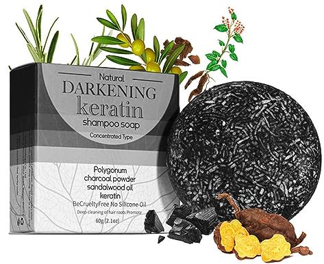 Graue Haarspange,Dünnes Haar, weißes Haar, Reparatur-Shampoo-Seife | Haarstärkende Produkte, Erfrischungsriegel für die Kopfhaut für Salon, Reisen, Zuhause, Geschäftsreisen Neamou